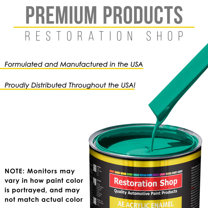 Tropical Turquoise Acrylic Enamel Auto Paint (Complete Gallon Paint Kit) Professional Single Stage Automotive Car Truck Coating, 8:1 Mix Ratio 2.8 VOC