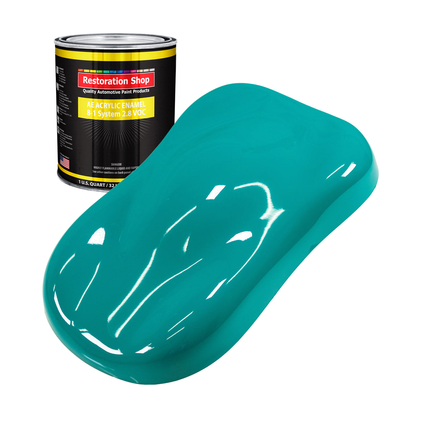 Acrylic Enamel Paint - Deep Aqua