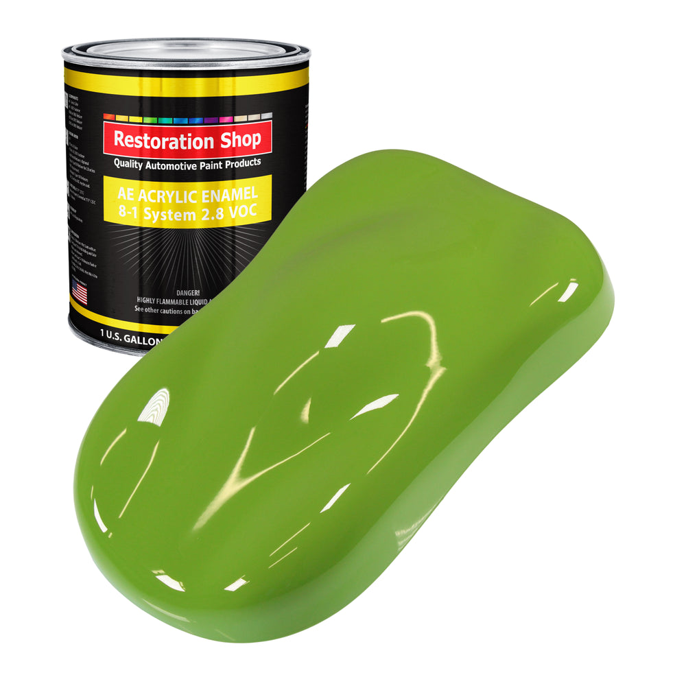 Sublime Green Acrylic Enamel Auto Paint - Gallon Paint Color Only - Professional Single Stage Gloss Automotive Car Truck Equipment Coating, 2.8 VOC