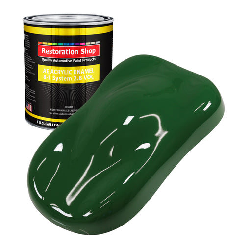 Speed Green Acrylic Enamel Auto Paint - Gallon Paint Color Only - Professional Single Stage High Gloss Automotive Car Truck Equipment Coating, 2.8 VOC