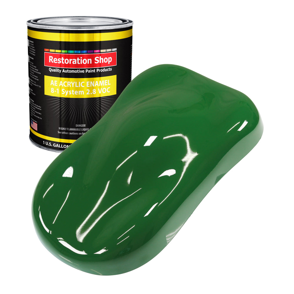 Emerald Green Acrylic Enamel Auto Paint - Gallon Paint Color Only - Professional Single Stage Gloss Automotive Car Truck Equipment Coating, 2.8 VOC