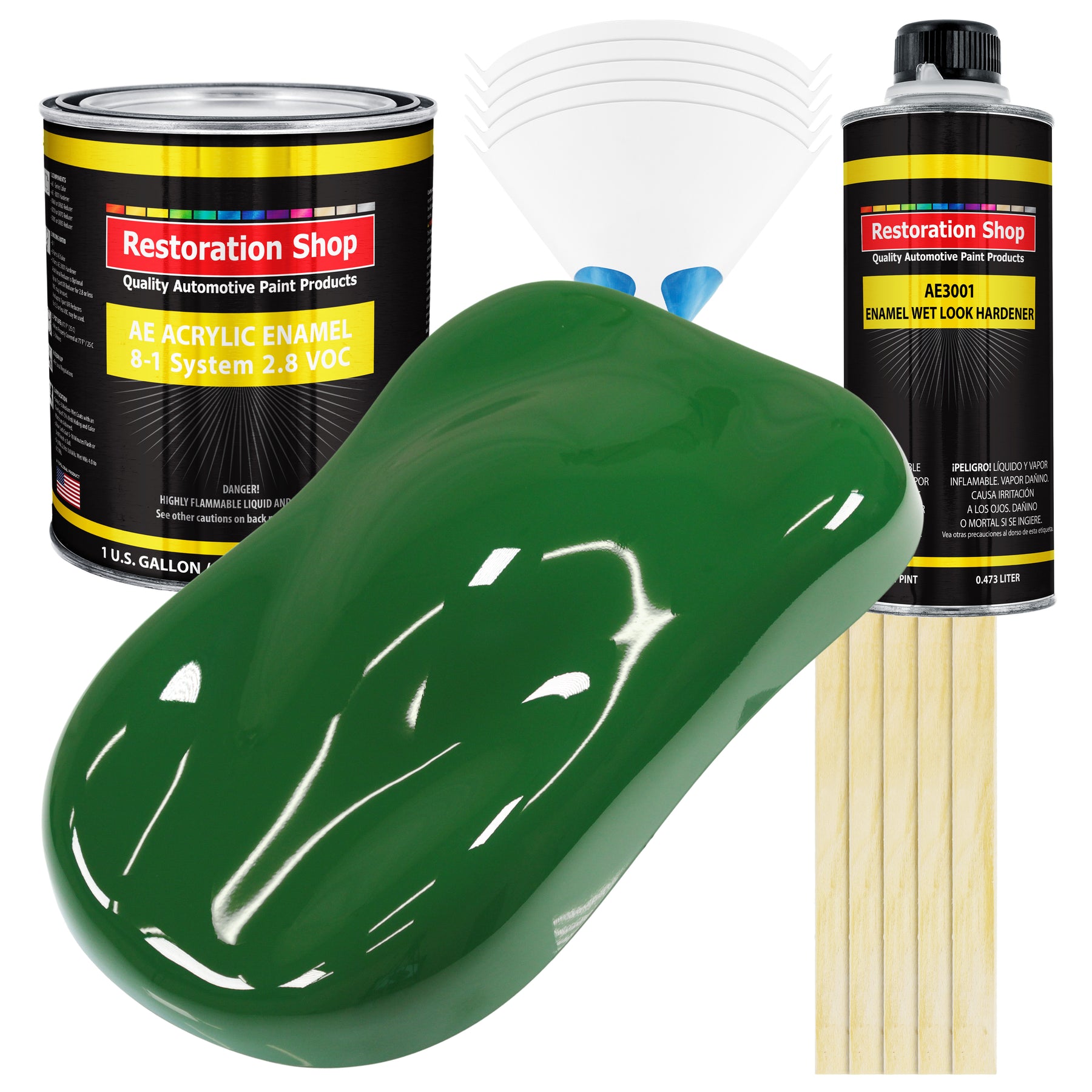 Emerald Green Acrylic Enamel 1-Gallon Kit — TCP Global
