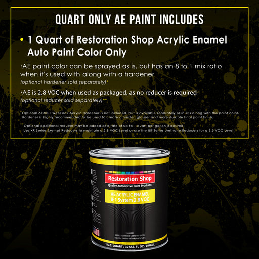 Woodland Green Acrylic Enamel Auto Paint - Quart Paint Color Only - Professional Single Stage Gloss Automotive Car Truck Equipment Coating, 2.8 VOC