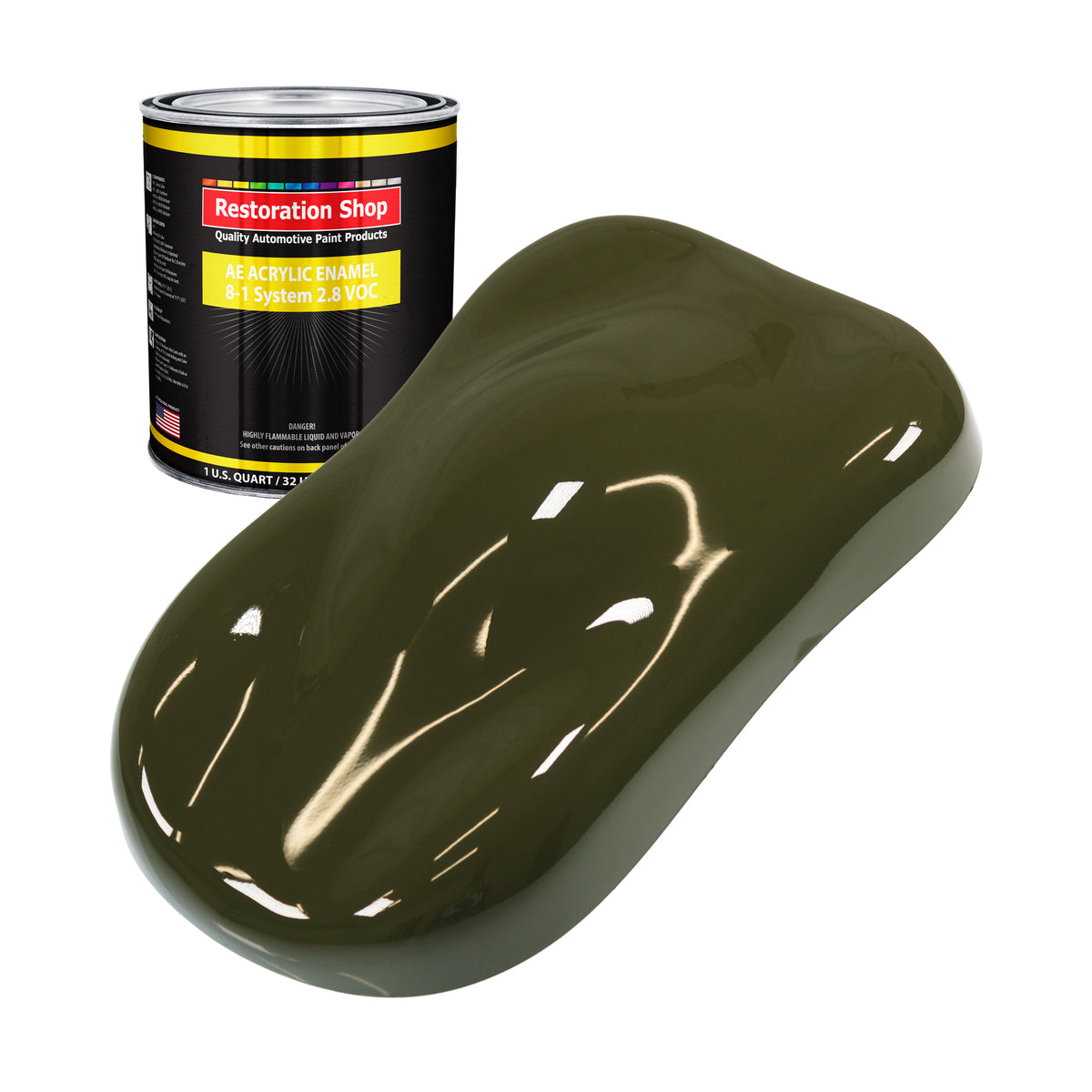 Olive Drab Acrylic Enamel 1-Quart — TCP Global