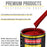 Quarter Mile Red Acrylic Enamel Auto Paint - Complete Gallon Paint Kit - Professional Single Stage Automotive Car Truck Coating, 8:1 Mix Ratio 2.8 VOC