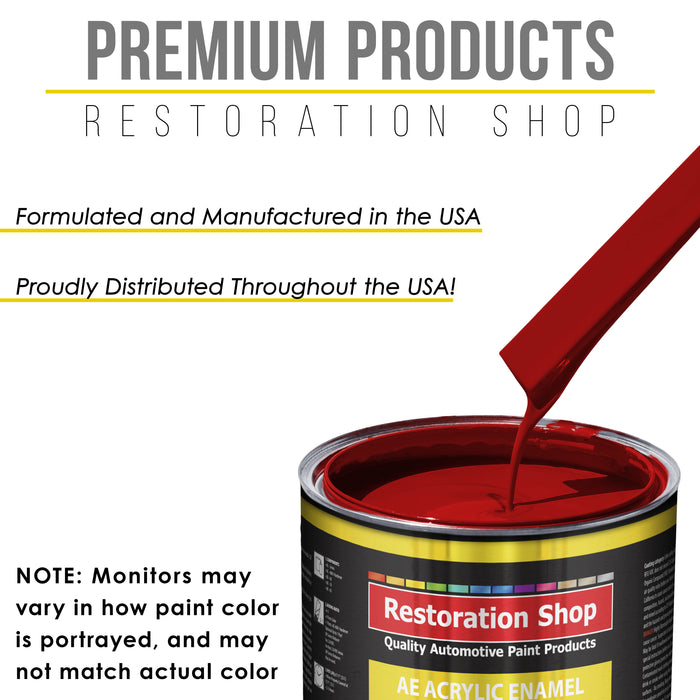 Torch Red Acrylic Enamel Auto Paint - Quart Paint Color Only - Professional Single Stage High Gloss Automotive, Car, Truck, Equipment Coating, 2.8 VOC
