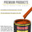 Hugger Orange Acrylic Enamel Auto Paint - Complete Quart Paint Kit - Professional Single Stage Automotive Car Truck Coating, 8:1 Mix Ratio 2.8 VOC