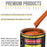 Sunset Orange Acrylic Enamel Auto Paint - Complete Gallon Paint Kit - Professional Single Stage Automotive Car Truck Coating, 8:1 Mix Ratio 2.8 VOC