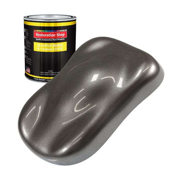 Tunnel Ram Gray Metallic Acrylic Enamel Auto Paint - Quart Paint Color Only - Professional Single Stage Automotive Car Truck Equipment Coating 2.8 VOC