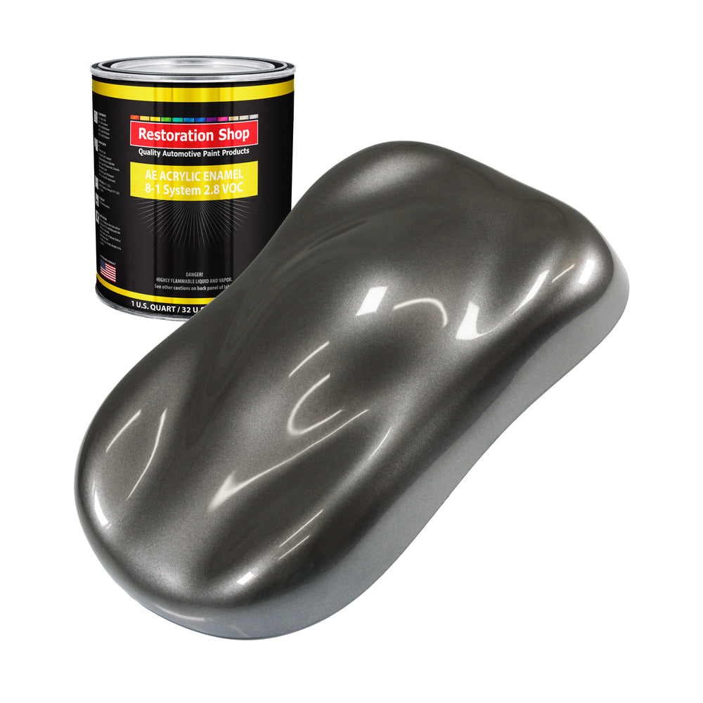 Chop Top Silver Metallic Acrylic Enamel Auto Paint - Quart Paint Color Only - Professional Single Stage Automotive Car Truck Equipment Coating 2.8 VOC