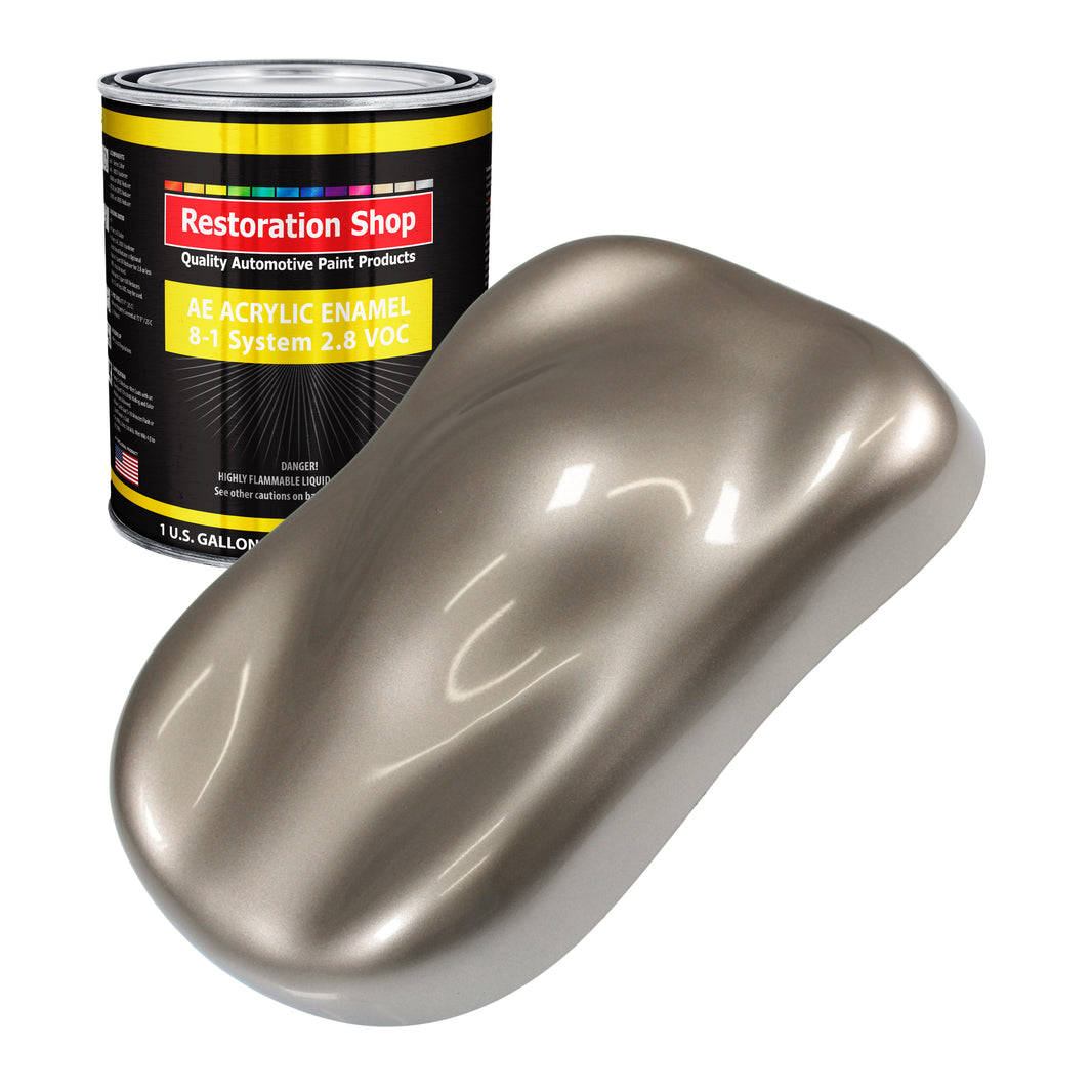 Arizona Bronze Metallic Acrylic Enamel Auto Paint - Gallon Paint Color Only - Professional Single Stage Automotive Car Truck Equipment Coating 2.8 VOC