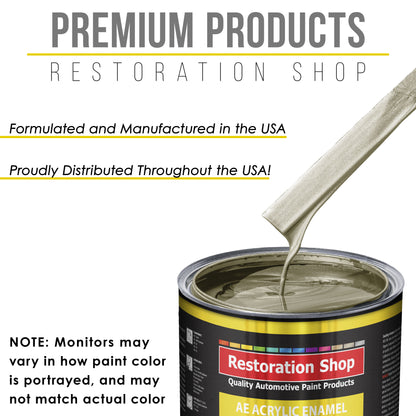 Champagne Gold Metallic Acrylic Enamel Auto Paint - Gallon Paint Color Only - Professional Single Stage Automotive Car Truck Equipment Coating 2.8 VOC