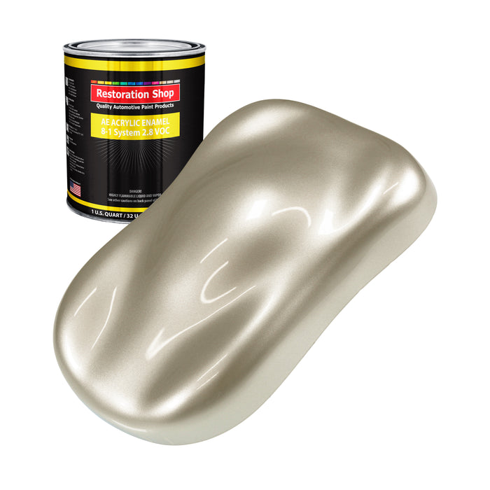 Gold Mist Metallic Acrylic Enamel Auto Paint (Quart Paint Color Only) Professional Single Stage Gloss Automotive Car Truck Equipment Coating, 2.8 VOC