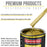 Anniversary Gold Metallic Acrylic Enamel Auto Paint - Complete Gallon Paint Kit - Pro Single Stage Automotive Car Truck Coating, 8:1 Mix Ratio 2.8 VOC