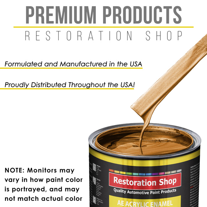 Sunburst Orange Metallic Acrylic Enamel Auto Paint - Gallon Paint Color Only - Professional Single Stage Automotive Car Equipment Coating, 2.8 VOC