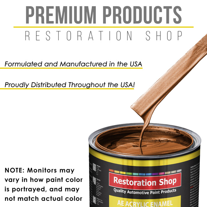 Malibu Sunset Orange Metallic Acrylic Enamel Auto Paint - Gallon Paint Color Only - Professional Single Stage Automotive Car Truck Coating, 2.8 VOC