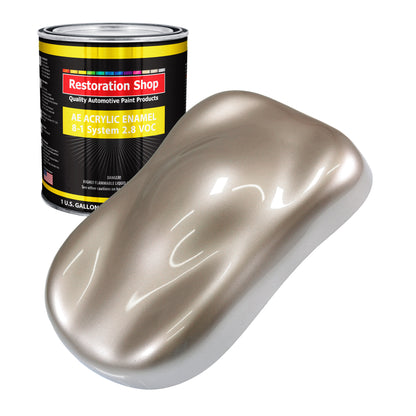 Mocha Frost Metallic Acrylic Enamel Auto Paint - Gallon Paint Color Only - Professional Single Stage Automotive Car Truck Equipment Coating, 2.8 VOC