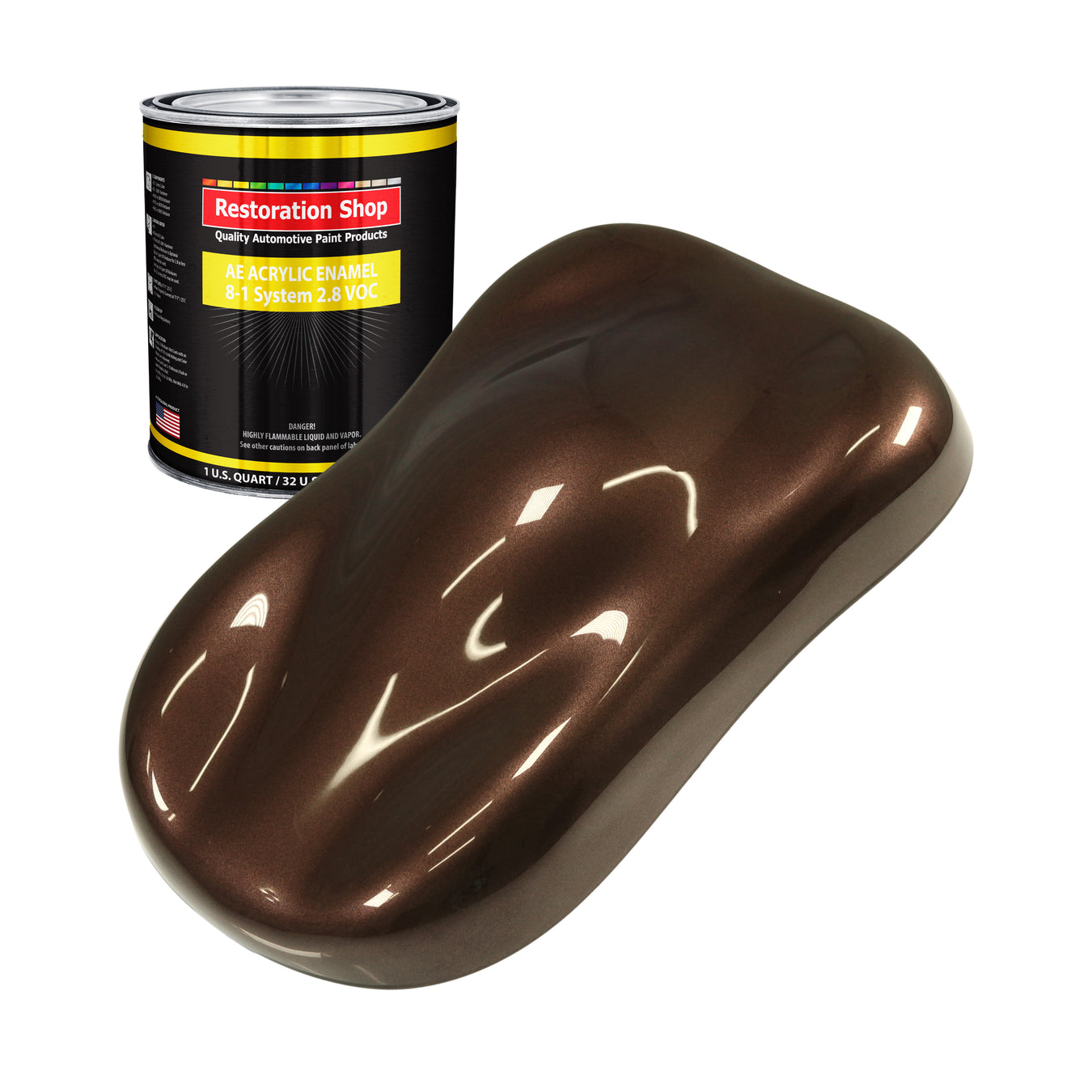 Acrylic Enamel Paint - Mahogany Brown Metallic
