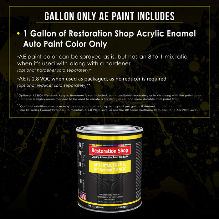 Viper Blue Metallic Acrylic Enamel Auto Paint - Gallon Paint Color Only - Professional Single Stage Automotive Car Truck Equipment Coating, 2.8 VOC