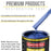 Daytona Blue Pearl Acrylic Enamel Auto Paint (Complete Gallon Paint Kit) Professional Single Stage Automotive Car Truck Coating, 8:1 Mix Ratio 2.8 VOC