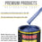 Cosmic Blue Metallic Acrylic Enamel Auto Paint - Complete Gallon Paint Kit - Professional Single Stage Automotive Car Coating, 8:1 Mix Ratio 2.8 VOC