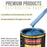 Intense Blue Metallic Acrylic Enamel Auto Paint - Quart Paint Color Only - Professional Single Stage Automotive Car Truck Equipment Coating, 2.8 VOC
