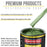 Medium Green Metallic Acrylic Enamel Auto Paint - Complete Gallon Paint Kit - Professional Single Stage Automotive Car Coating, 8:1 Mix Ratio 2.8 VOC