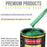 Rally Green Metallic Acrylic Enamel Auto Paint - Complete Gallon Paint Kit - Professional Single Stage Automotive Car Coating, 8:1 Mix Ratio 2.8 VOC