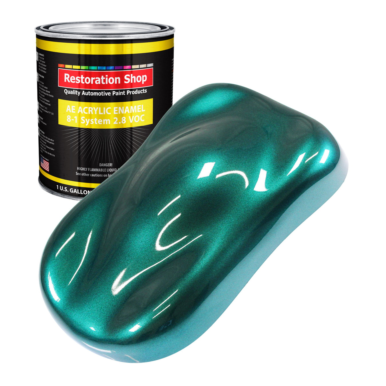 Acrylic Enamel Paint - Dark Teal Metallic