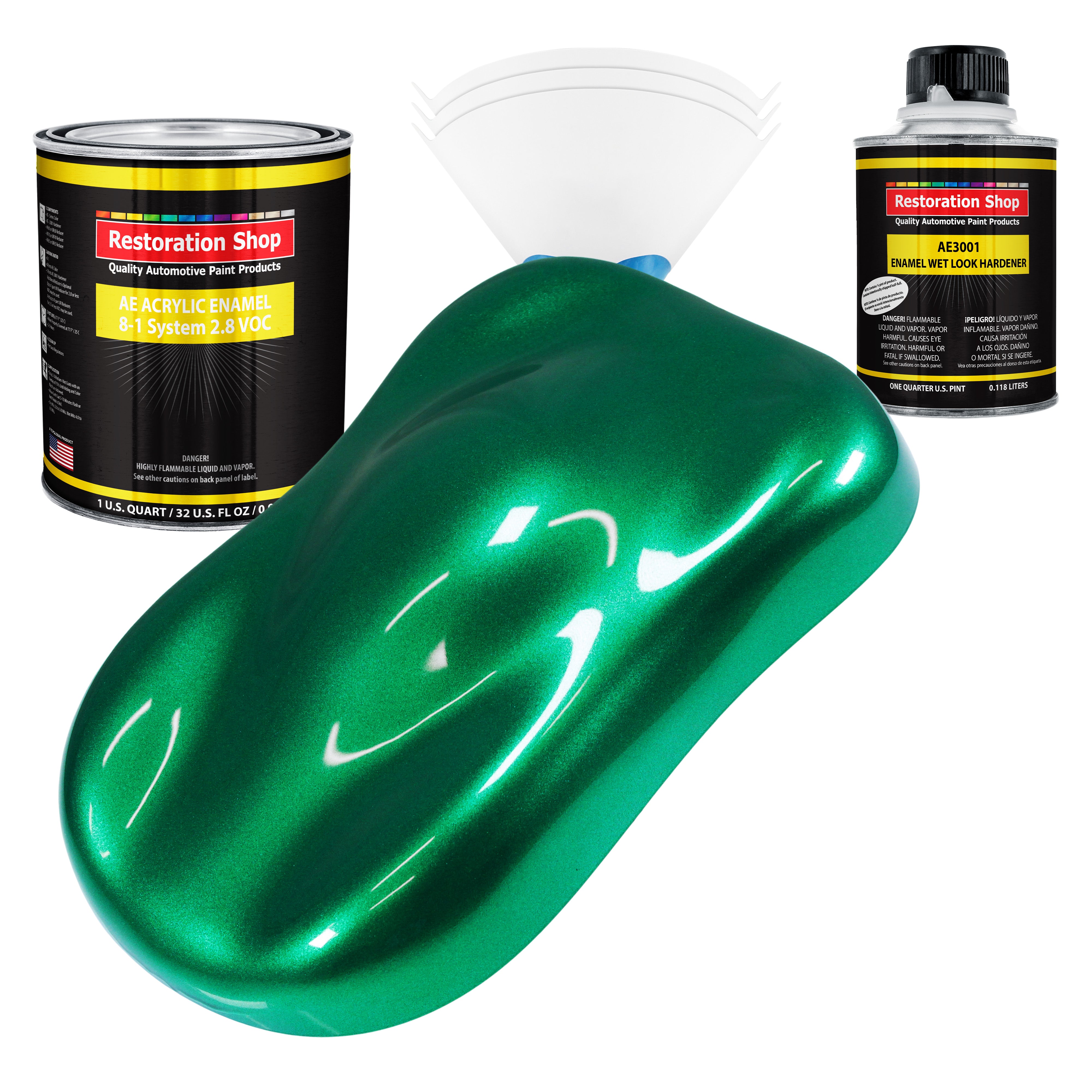 Emerald Green Metallic Acrylic Enamel 1-Quart Kit – TCP Global