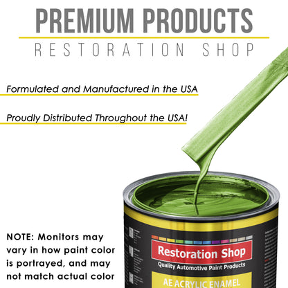 Synergy Green Metallic Acrylic Enamel Auto Paint - Quart Paint Color Only - Professional Single Stage Automotive Car Truck Equipment Coating, 2.8 VOC