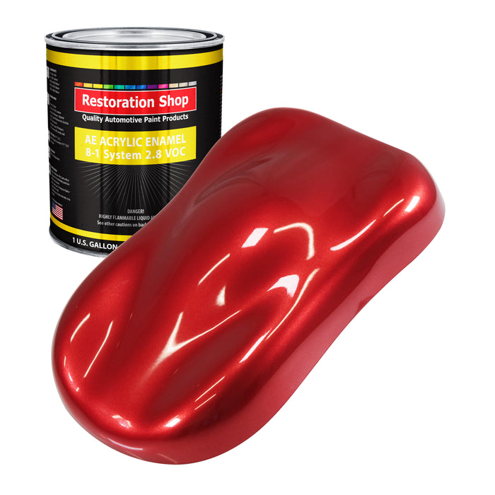 Firethorn Red Pearl Acrylic Enamel Auto Paint - Gallon Paint Color Only - Professional Single Stage Automotive Car Truck Equipment Coating, 2.8 VOC