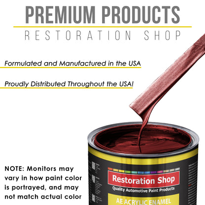 Fire Red Pearl Acrylic Enamel Auto Paint - Gallon Paint Color Only - Professional Single Stage Gloss Automotive Car Truck Equipment Coating, 2.8 VOC