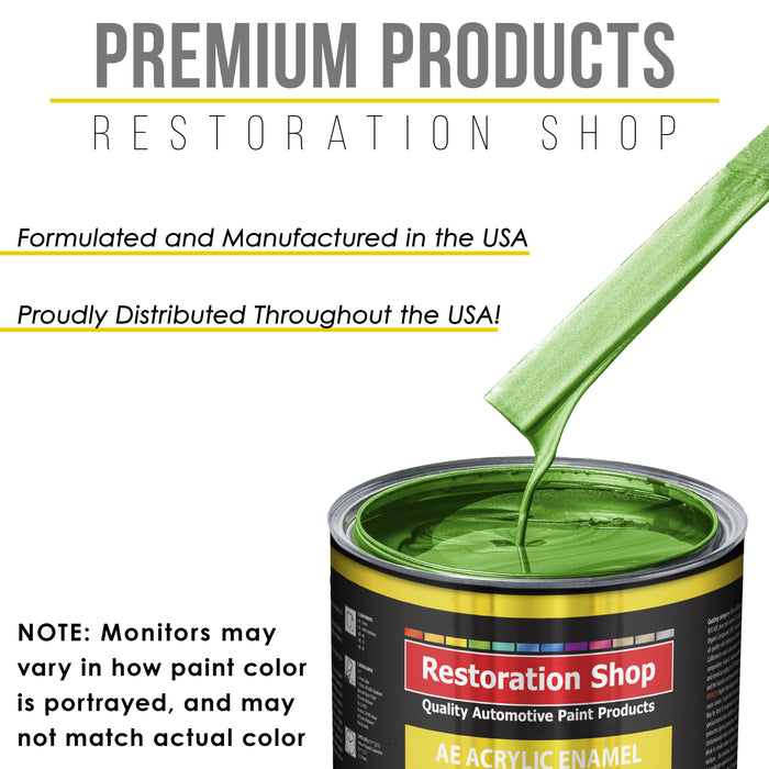 Firemist Lime Acrylic Enamel Auto Paint - Quart Paint Color Only - Professional Single Stage High Gloss Automotive Car Truck Equipment Coating 2.8 VOC