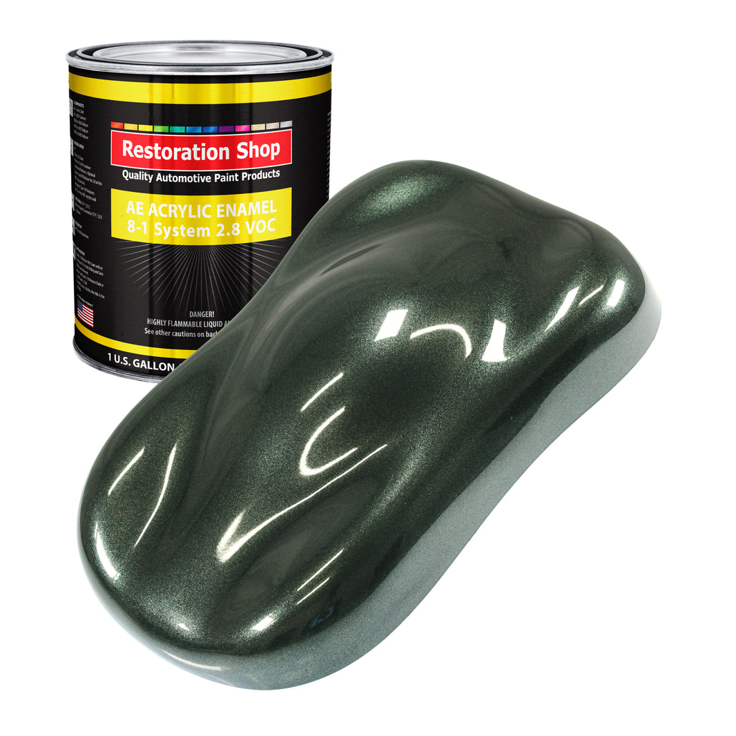 Fathom Green Firemist Acrylic Enamel Auto Paint - Gallon Paint Color Only - Professional Single Stage Automotive Car Truck Equipment Coating, 2.8 VOC