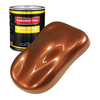 Firemist Copper Acrylic Enamel Auto Paint - Gallon Paint Color Only - Professional Single Stage Gloss Automotive Car Truck Equipment Coating, 2.8 VOC