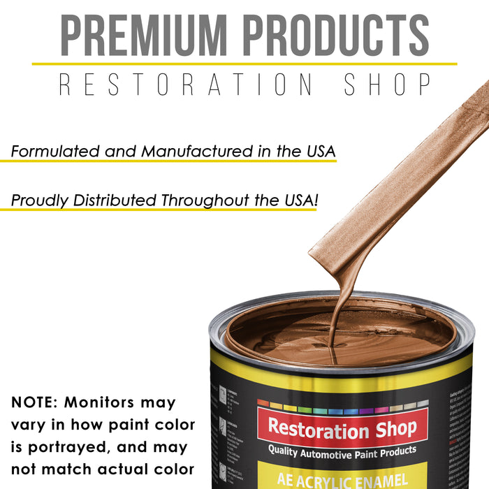 Firemist Copper Acrylic Enamel Auto Paint - Complete Quart Paint Kit - Professional Single Stage Automotive Car Truck Coating, 8:1 Mix Ratio 2.8 VOC