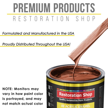 Saddle Brown Firemist Acrylic Enamel Auto Paint - Gallon Paint Color Only - Professional Single Stage Automotive Car Truck Equipment Coating, 2.8 VOC