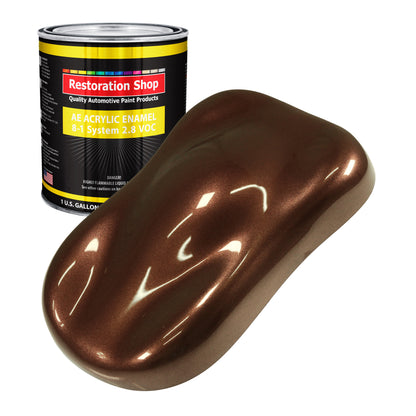 Whole Earth Brown Firemist Acrylic Enamel Auto Paint - Gallon Paint Color Only - Professional Single Stage Automotive Car Truck Coating, 2.8 VOC