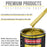 Saturn Gold Firemist Acrylic Enamel Auto Paint - Complete Gallon Paint Kit - Professional Single Stage Automotive Car Coating, 8:1 Mix Ratio 2.8 VOC
