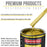 Saturn Gold Firemist Acrylic Enamel Auto Paint - Complete Quart Paint Kit - Professional Single Stage Automotive Car Coating, 8:1 Mix Ratio 2.8 VOC