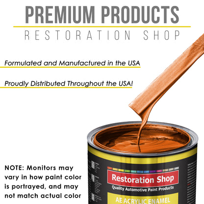 Firemist Orange Acrylic Enamel Auto Paint - Gallon Paint Color Only - Professional Single Stage Gloss Automotive Car Truck Equipment Coating, 2.8 VOC