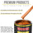 Firemist Orange Acrylic Enamel Auto Paint - Complete Gallon Paint Kit - Professional Single Stage Automotive Car Truck Coating, 8:1 Mix Ratio 2.8 VOC