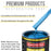 True Blue Firemist Acrylic Enamel Auto Paint (Complete Gallon Paint Kit) Professional Single Stage Automotive Car Truck Coating, 8:1 Mix Ratio 2.8 VOC