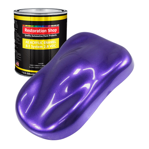 Firemist Purple Acrylic Enamel Auto Paint - Gallon Paint Color Only - Professional Single Stage Gloss Automotive Car Truck Equipment Coating, 2.8 VOC
