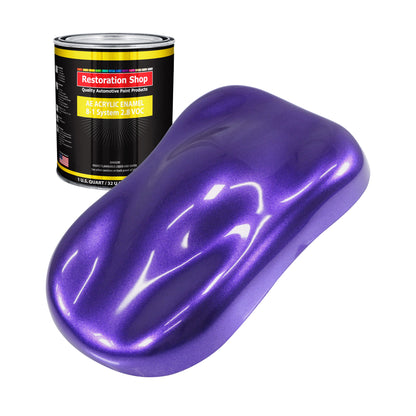 Firemist Purple Acrylic Enamel Auto Paint - Quart Paint Color Only - Professional Single Stage Gloss Automotive Car Truck Equipment Coating, 2.8 VOC