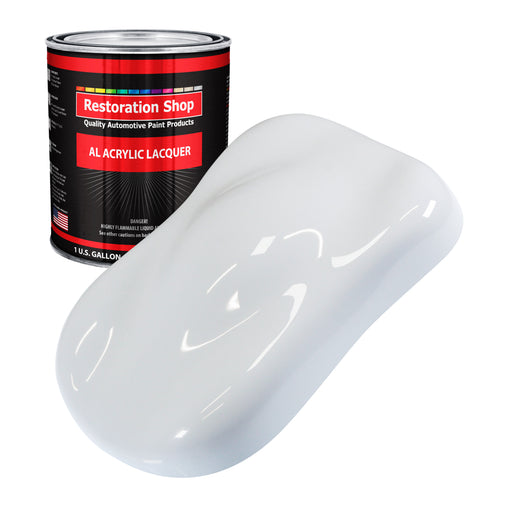 Winter White - Acrylic Lacquer Auto Paint - Gallon Paint Color Only - Professional Gloss Automotive, Car, Truck, Guitar & Furniture Refinish Coating