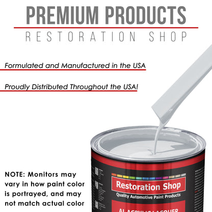 Winter White - Acrylic Lacquer Auto Paint - Quart Paint Color Only - Professional Gloss Automotive, Car, Truck, Guitar & Furniture Refinish Coating