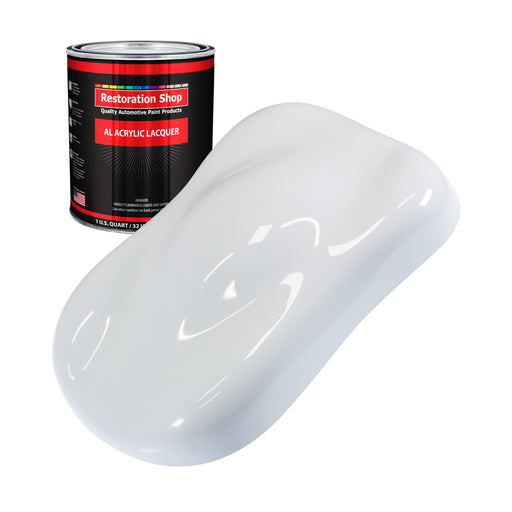 Winter White - Acrylic Lacquer Auto Paint - Quart Paint Color Only - Professional Gloss Automotive, Car, Truck, Guitar & Furniture Refinish Coating