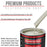 Ermine White - Acrylic Lacquer Auto Paint - Complete Gallon Paint Kit with Medium Thinner - Professional Automotive Car Truck Guitar Refinish Coating
